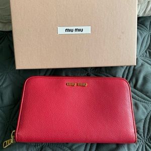 ❌SOLD❌ Miu Miu Continental Wallet Pink